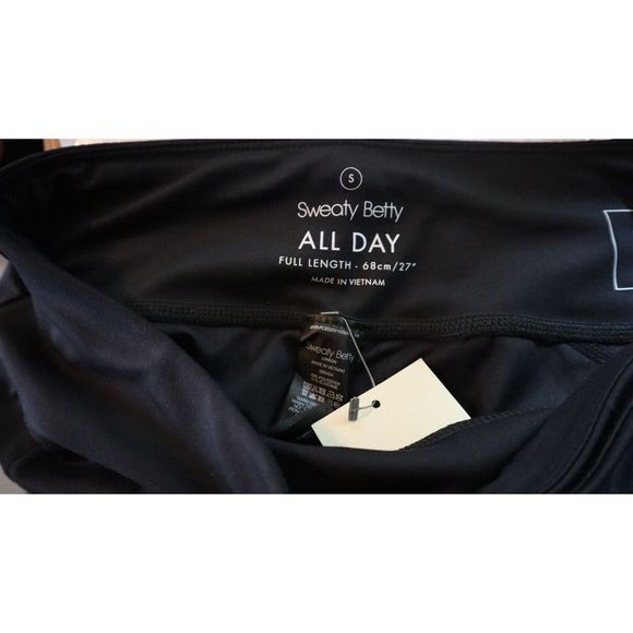 Sweaty Betty SB5404 Women's Sz Small Black All Day Full Length Leggings $78 - Picture 5 of 12